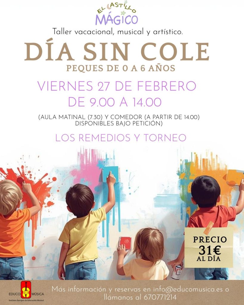 Dia de Andalucía, día sin cole, 27 febrero